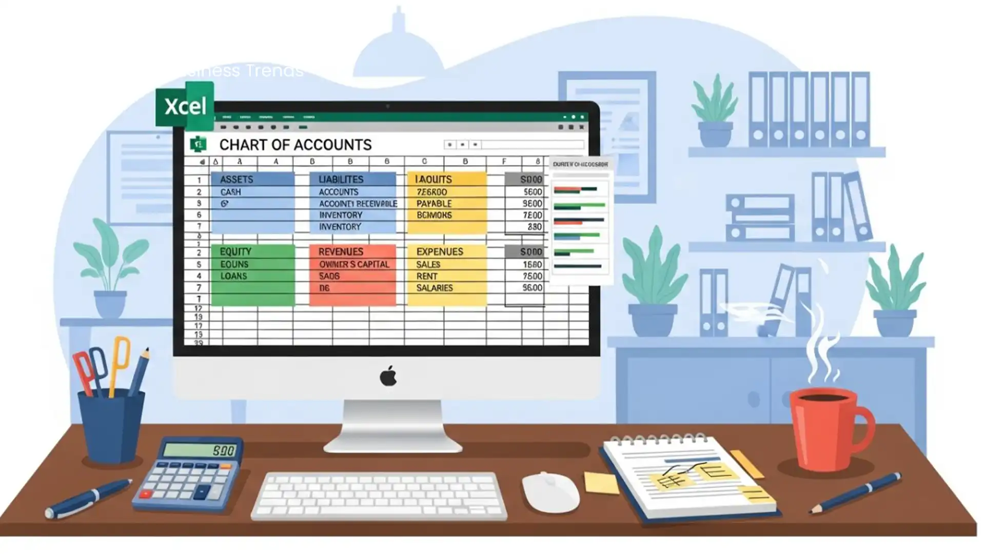Chart of Accounts in Excel conclusion