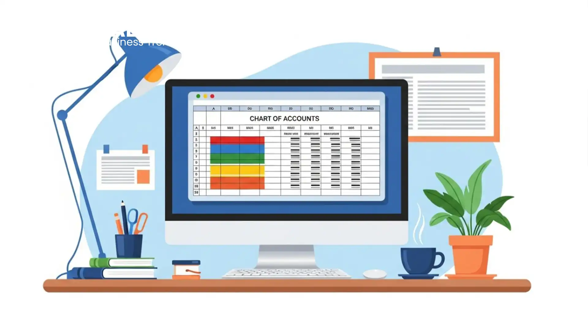 Chart of Accounts in Excel key features