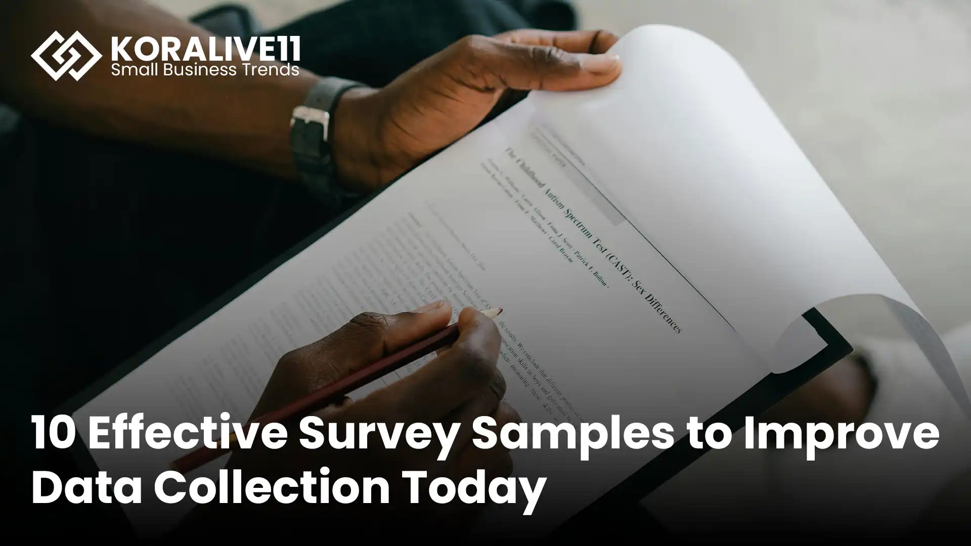 Survey Samples to Improve
Data 